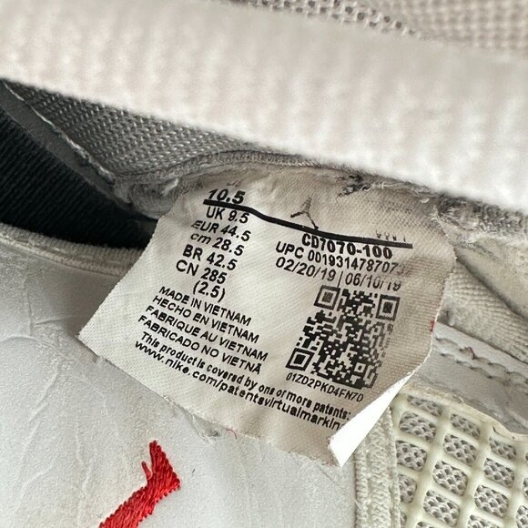 Nike Air Jordan Mars 270 Men Size 10.5 CD7070-100 Fire Red White Training Shoes - Picture 10 of 11